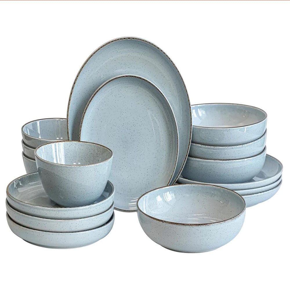 Over Back 16 Piece Stoneware Dinnerware Set x Dinner Plates