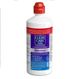 Clear Care Plus With HydraGlyde, Cleaning And Disinfecting Solution 3% Hydrogen Peroxide For All Soft And RGP Contact Lenses - 480ml Pack Of 2 With 2 Lens Cases