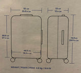 Samsonite Amplitude Large Hardside Suitcase in Blue with TSA Lock, Expandable & 112L Capacity, 360° Spinner