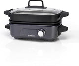 Cuisinart Cook In 5 in 1 Multi Cooker - Grill, Sear, Steam, Simmer and Cook - Non-Stick - Midnight Grey - GRMC3U