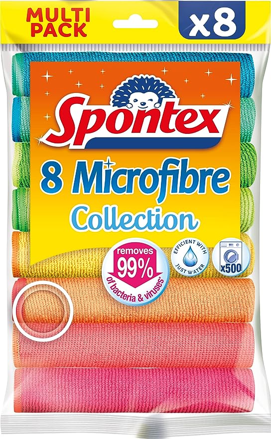 MICROFIBRE CLOTH (PACK5) SPONTEX