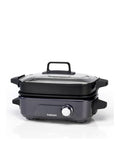 Cuisinart Cook In 5 in 1 Multi Cooker - Grill, Sear, Steam, Simmer and Cook - Non-Stick - Midnight Grey - GRMC3U