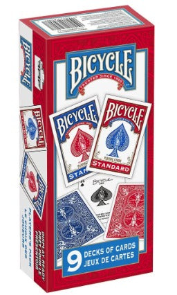 Bicycle Playing Card Decks,Standard Face - 9 Packs