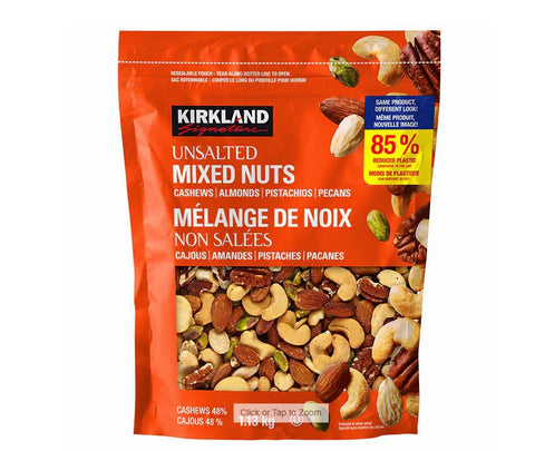 Kirkland Signature Unsalted Mixed Nuts, 40 Oz ( 1.13 Kg )