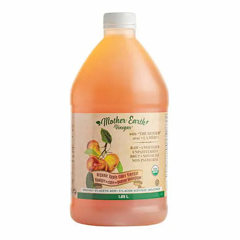 Mother Earth Vinegar Organic Apple Cider Vinegar, 1.89L