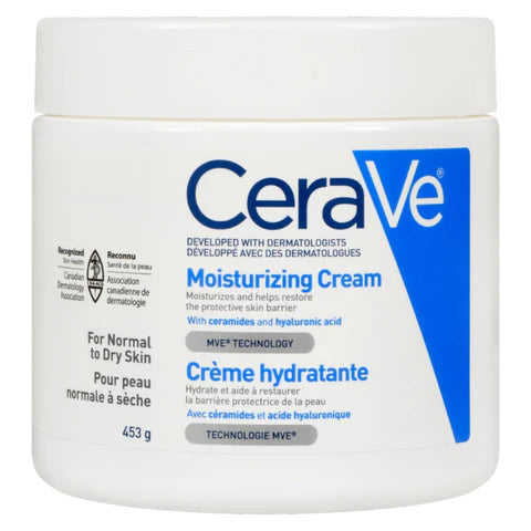 CeraVe Moisturizing Cream (453g) - For Normal to Dry Skin, Daily Face And Body Moisturizer For Dry Skin.