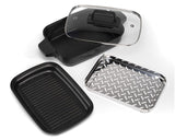 Cuisinart Cook In 5 in 1 Multi Cooker - Grill, Sear, Steam, Simmer and Cook - Non-Stick - Midnight Grey - GRMC3U