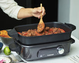 Cuisinart Cook In 5 in 1 Multi Cooker - Grill, Sear, Steam, Simmer and Cook - Non-Stick - Midnight Grey - GRMC3U