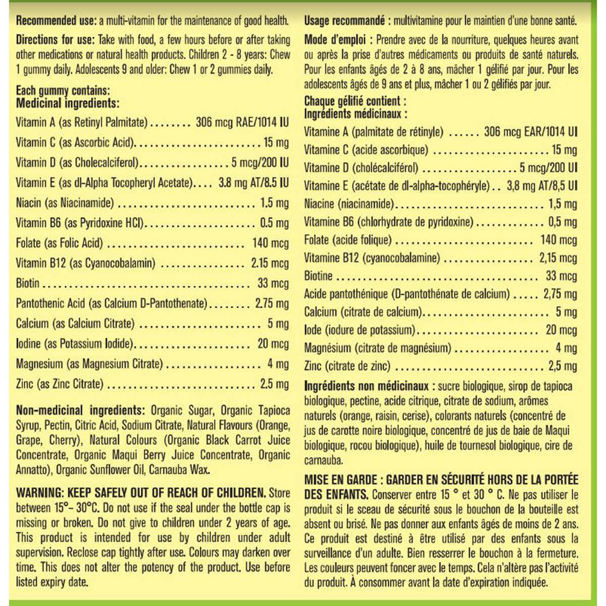 Kirkland Signature Children Multivitamin Gummies 250 gummies