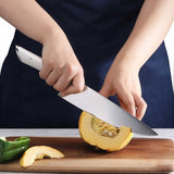 Cangshan Rainier Series German Steel Forged 8 - Piece Knife Block Set (White)