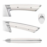 Cangshan Rainier Series German Steel Forged 8 - Piece Knife Block Set (White)