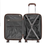 Samsonite Spectacular LTD 3 Piece Hard Side Expandable Luggage Set - Silver/Brown