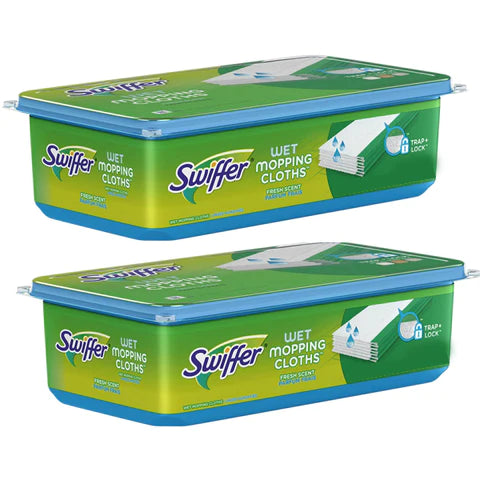 Swiffer Sweeper Wet Mopping Cloths With Fresh Scent- 2 X 32 Refills