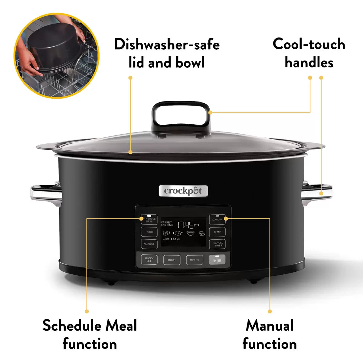 Crockpot TimeSelect 5.6L Digital Slow Cooker CSC093