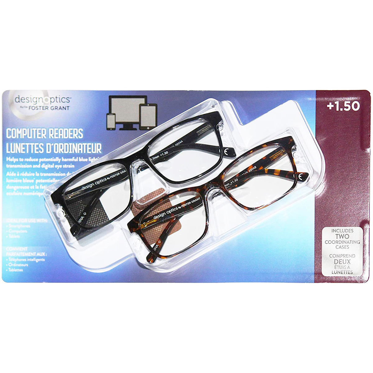 Design Optics Computer Readers Glasses 1.50 . Shoppers kart