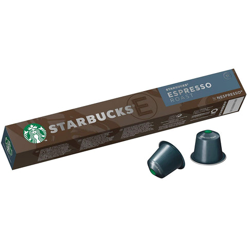 STARBUCKS Espresso Roast By Nespresso Dark Roast Coffee Capsules (10 capsules). - shopperskartuae