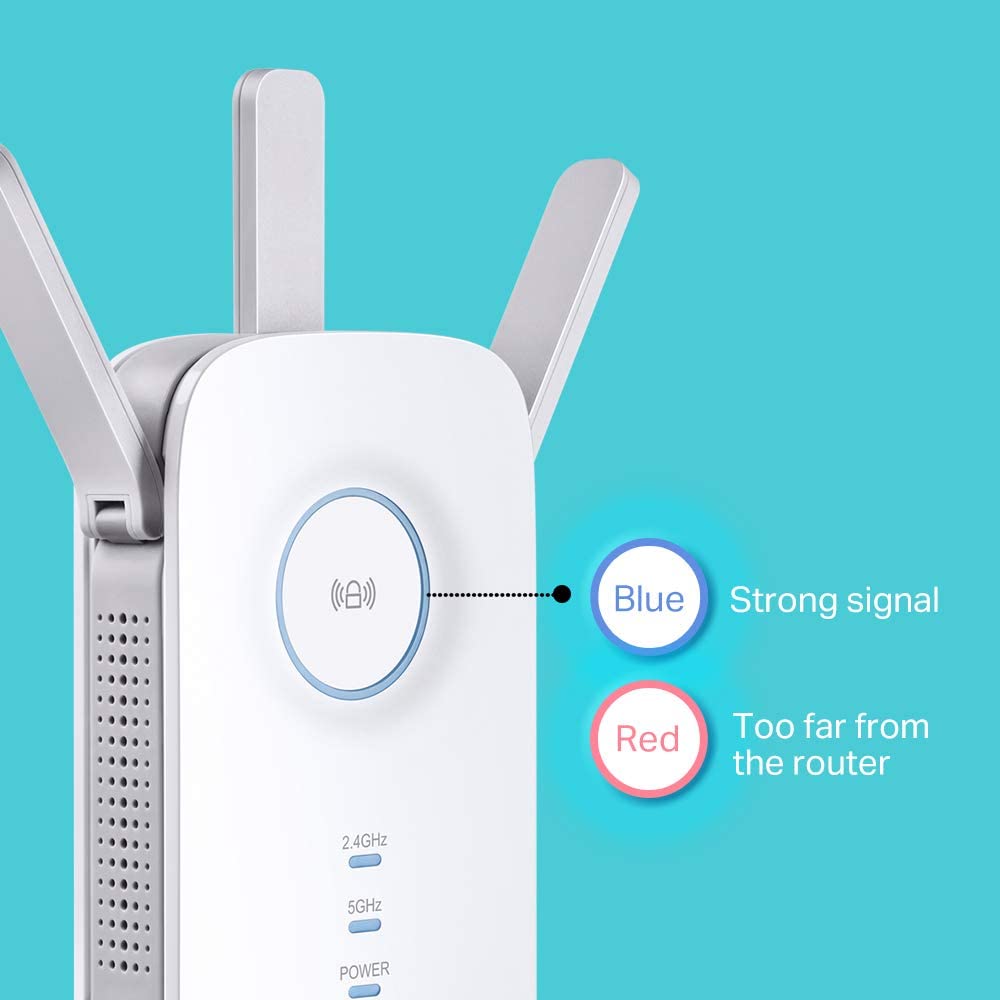 Buy TP-Link AC1750 Universal Dual Band Range Extender, Broadband/Wi-Fi  Extender, Wi-Fi Booster/Hotspot with 1 Gigabit Port and 3 External  Antennas, Built-in Access Point Mode, UK Plug (RE450). Online - Shop  Electronics 