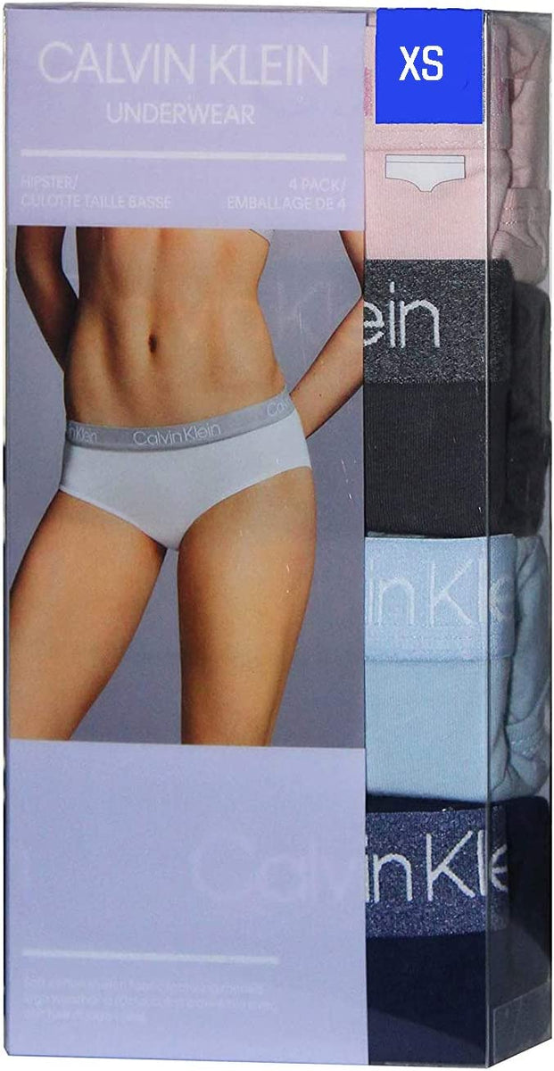 Calvin Klein Women Underwear soft cotton stretch fabric hipster 4 pack