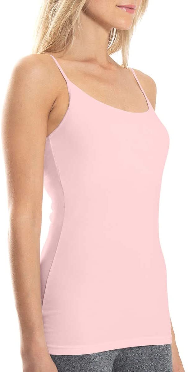 ToBeInStyle Women's Tunic Cami with Shelf Bra - D Pink - Small