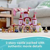 LEGO 43196 Disney Belle and the Beast’s Castle Building Toy from The Beauty and the Beast Movie with Princess & Prince Mini Dolls, New 2021