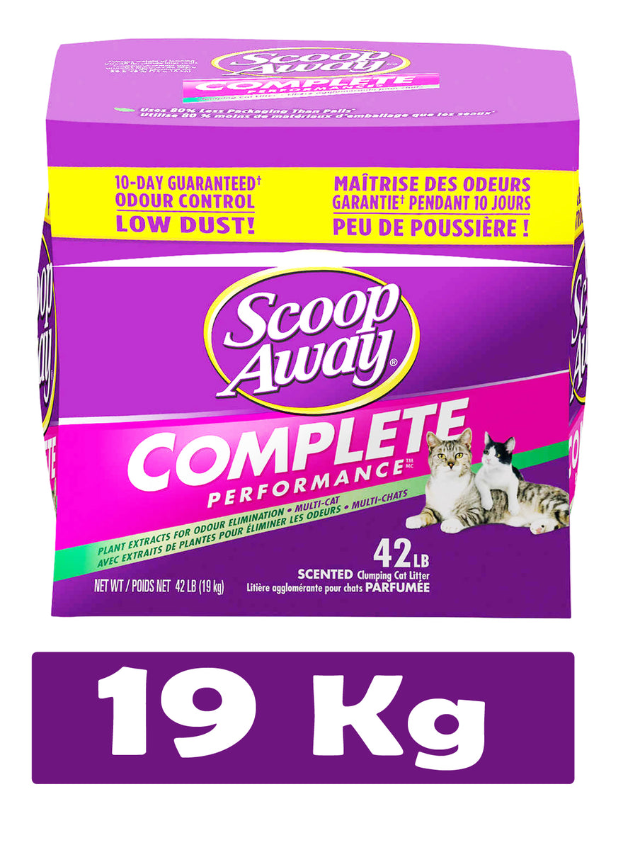 Scoop away complete performance 2025 scented scoopable cat litter