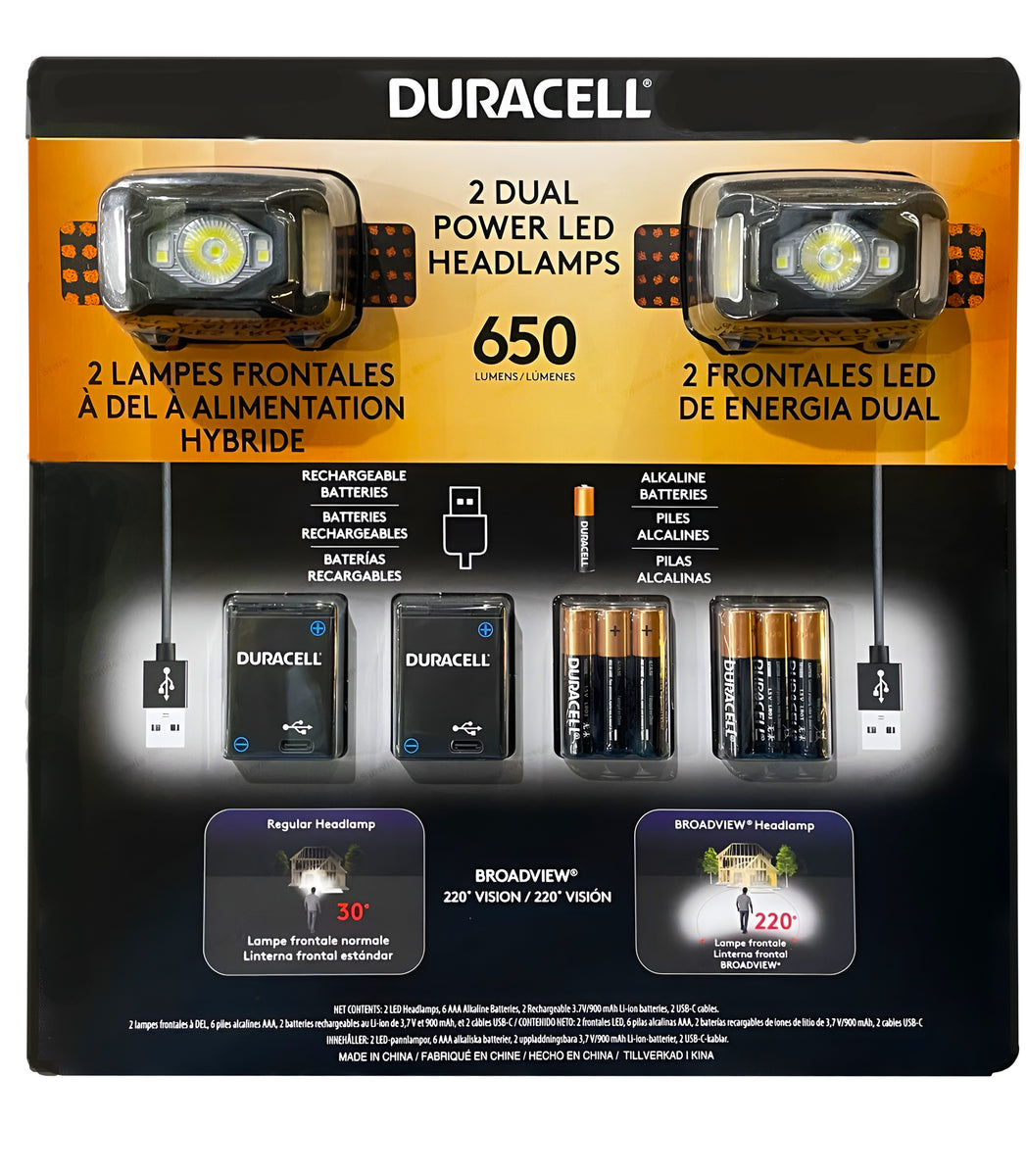 Duracell 1000LM 4AAA LED Flashlight 3-pack