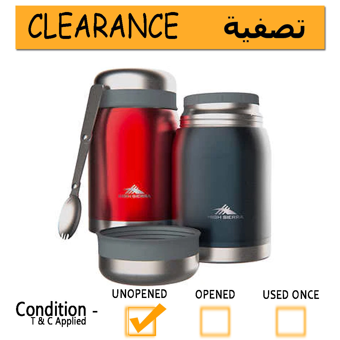 High Sierra 710 ml (24 oz) Food Jars, Pack of 2 Clearance Shoppers