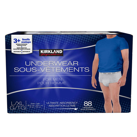 Kirkland Signature Men's Protective Underwear With Ultimate Absorbency