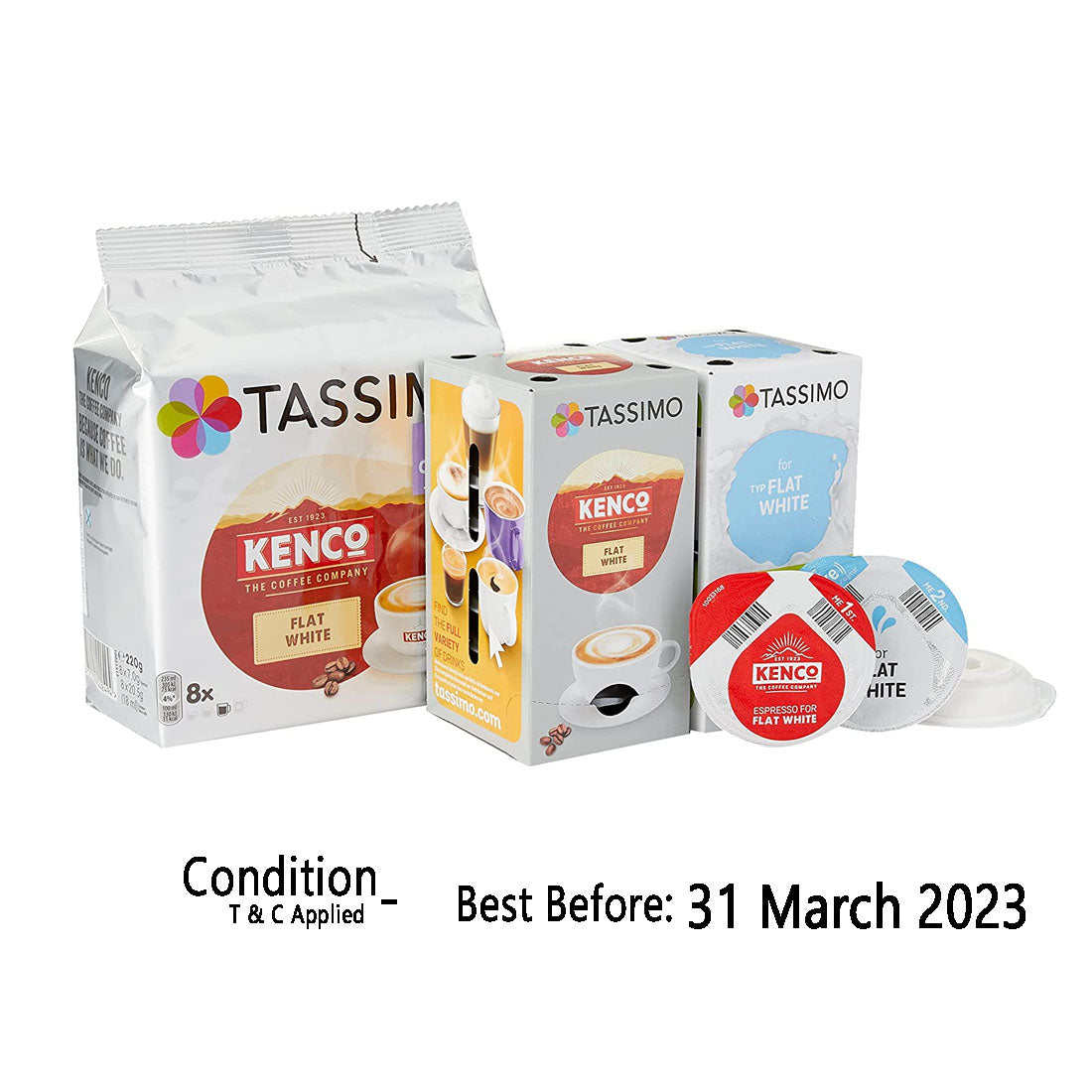 kenco flat white tassimo pods