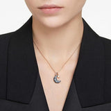 Swarovski Luna pendant, Moon, Multicolored, Rose gold-tone plated- 5671585