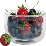 HENCKELS 6 Piece Double Wall Glass Bowl Set - Microwave And Dishwasher Safe