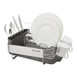 KitchenAid Compact Dish Drying Rack With Stainless Steel Panel - Grey (16 in X 12.6 in x 6.2 in)