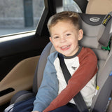 Graco FlexiGrow R129 Harness Booster (76-145cm - 15 Months to Approx. 12 Years). Harness mode from 15 months to approx. 4 Yrs (76-105cm), Highback mode from approx. 3.5 to 12 yrs(105-145cm), Quartz