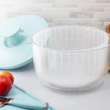 KitchenAid Salad Spinner With Removable Colander And One Handed Pump Mechanism, Serving Bowl Capacity : 6.96L (7.37 qt), Basket Capacity : 5.78L (6.11 qt) - Blue