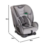 Graco FlexiGrow R129 Harness Booster (76-145cm - 15 Months to Approx. 12 Years). Harness mode from 15 months to approx. 4 Yrs (76-105cm), Highback mode from approx. 3.5 to 12 yrs(105-145cm), Quartz