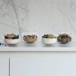 HENCKELS 6 Piece Double Wall Glass Bowl Set - Microwave And Dishwasher Safe