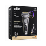 Braun Series 9 Pro+ 9675cc Electric Shaver for Men, Wet & Dry Foil Shaver, Advanced Men's Grooming Razor with Cleaning Function, Cleaning & Power Case - Grey