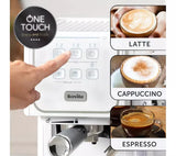 BREVILLE One-Touch CoffeeHouse II VCF147 Coffee Machine - White- clearance