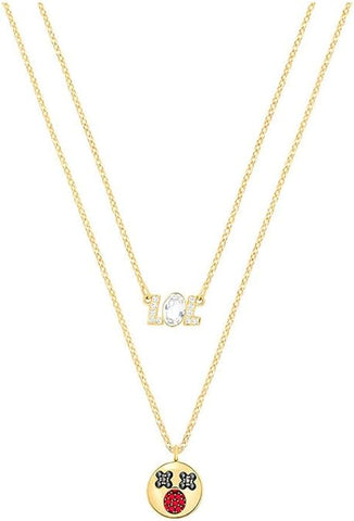 SWAROVSKI Humorist Gold-Plated Crystal Pendant Necklace Set 5351571