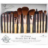 So Eco Cosmetic 12 Piece Brush Set & Bag--- clearance