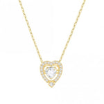 SWAROVSKI Sparkling Dance Heart Necklace - Gold #5284190