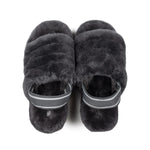 Goodwin Smith LADIES GREY AVA SHEEPSKIN SLIPPER SLING BACK