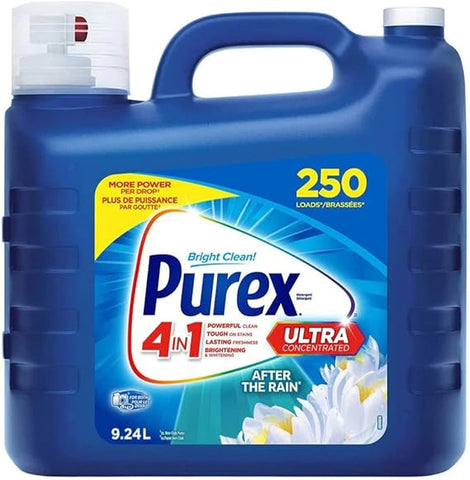 Purex 4-in-1 After The Rain Ultra Concentrated Laundry Detergent For All Machine Types 250 Loads 9.24L