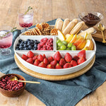 Over & Back Bamboo Lazy Susan set