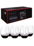 RIEDEL O Cabernet/Merlot Stemless Wine Glasses 6-Pack: Elegant & Practical Glassware for Red Wines