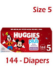 Huggies Little Movers Plus Diapers, Size 5 (144-Count)