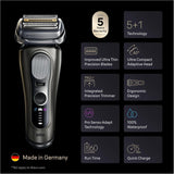 Braun Series 9 Pro+ 9675cc Electric Shaver for Men, Wet & Dry Foil Shaver, Advanced Men's Grooming Razor with Cleaning Function, Cleaning & Power Case - Grey
