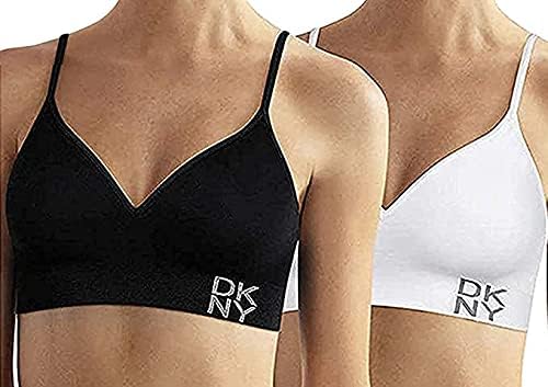 DKNY Women's Energy Seamless Bralette - 2 pieces innerwear Large –
