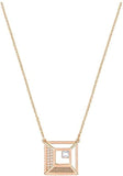 Swarovski Women’s Hillock Square Pendant Necklace #5351080