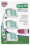 GUM Soft-Picks 270 Advanced Curved Rubber Bristles Tooth Picks